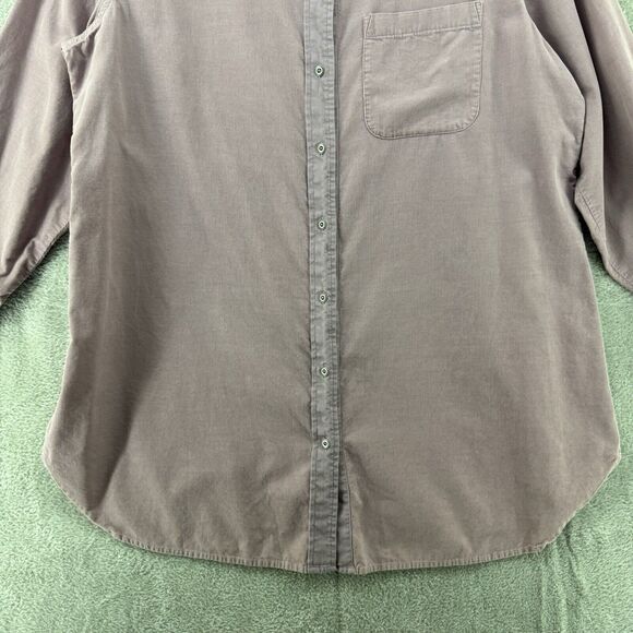 Soft Surroundings Top XL Lavender Button Up Corduroy Embroidered Western Angel - Picture 4 of 15